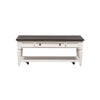 Allyson Park Rectangular Cocktail Table in Wirebrushed White image