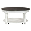 Liberty Furniture Allyson Park Round Cocktail Table in White image