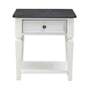 Allyson Park Drawer End Table in Wirebrushed White image