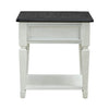 Allyson Park Drawer End Table in Wirebrushed White