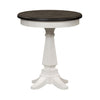 Allyson Park Chair Side Table in Wirebrushed White
