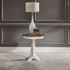 Allyson Park Chair Side Table in Wirebrushed White image