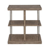 City Scape End Table in White Oak Veneers