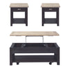 Heatherbrook Opt 3 Piece Set (1-Cocktail 2-End Tables)