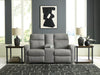 Gauntlet Reclining Loveseat with Console