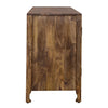 Marisol 74 Inch 4 Door Accent TV Stand in Weathered Honey and Soft Wash Gray image