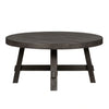 Modern Farmhouse Splay Leg Round Cocktail Table in Dusty Charcoal image