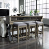 Liberty Sonoma Road Console Bar Table in Weathered Beaten Bark