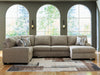 Newellen Sleeper Sectional with Chaise - Ashton Home Furniture (GA)