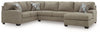 Newellen Sleeper Sectional with Chaise - Ashton Home Furniture (GA)