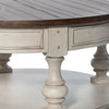 Morgan Creek Round Cocktail Table in Antique White