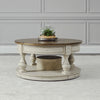 Morgan Creek Round Cocktail Table in Antique White image