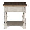 Morgan Creek End Table in Antique White