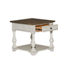 Morgan Creek End Table in Antique White image