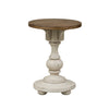 Morgan Creek Chair Side Table in Antique White image