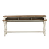 Morgan Creek Console Bar Table in Antique White image
