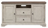 Liberty Morgan Creek 66" Entertainment TV Stand with Hutch Antique White