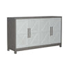 Liberty Furniture Palmetto Heights Accent Buffet in Shell White & Driftwood EST SHIP TIME APPX 4 WEEKS image