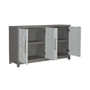 Liberty Furniture Palmetto Heights Accent Buffet in Shell White & Driftwood EST SHIP TIME APPX 4 WEEKS