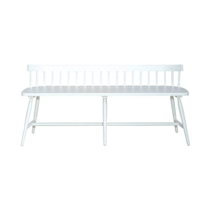 Liberty Furniture Palmetto Heights Low Back Spindle Bench in Two-Tone image