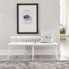 Liberty Furniture Palmetto Heights Low Back Spindle Bench in Two-Tone