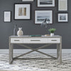 Liberty Furniture Palmetto Heights Writing Desk in Shell White/ Driftwood