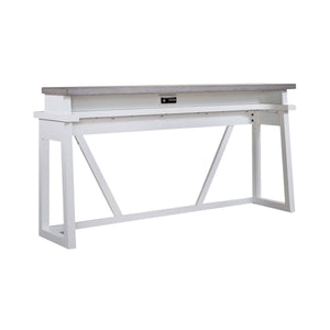 Liberty Furniture Palmetto Heights Console Bar Table in Shell White & Driftwood image