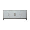 Liberty Furniture Palmetto Heights 78 Inch TV Console in Shell White/ Driftwood