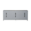 Liberty Furniture Palmetto Heights 78 Inch TV Console in Shell White/ Driftwood
