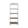 Magnolia Manor Leaning Pier Bookcase in Antique White & Weathered Bark image