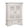 Abbey Park Mirrored Door Chest in Antique White image