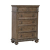 Carlisle Court 5 Drawer Chest in Chestnut with Dusty Wax image