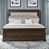 Liberty Furniture Arden Road Queen Upholstered Sleigh Bed in Satin Cherry image