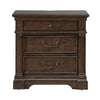 Arden Road Nightstand with Charging Station in Satin Cherry