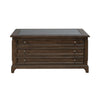 Arden Road Square Collector Cocktail Table in Satin Cherry
