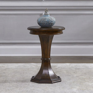 Liberty Furniture Arden Road Round Chairside Table in Satin Cherry image