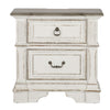 Abbey Park King California Panel Bed, Dresser & Mirror, Night Stand