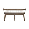 Midland Falls Spindle Back Bench in Rustic Brown image