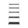Farmhouse Leaning Bookcase in White/Oak image