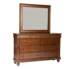 Rustic Traditions Queen Sleigh Bed, Dresser & Mirror
