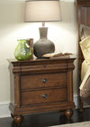 Liberty Furniture Rustic Traditions 3 Drawer Nightstand in Rustic Cherry