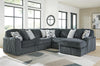 Midnight-Madness Sectional with Chaise