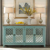 Kensington 4 Door Accent Cabinet in Turquoise image