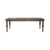 Americana Farmhouse Rectangular Leg Table in Dusty Taupe & Black image