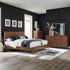 Century Modern Queen Platform Bed, Dresser & Mirror, Chest image