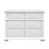 Liberty Furniture Summer House 6 Drawer Dresser in Oyster White image