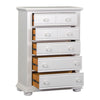 Summer House 5 Drawer Chest in White image