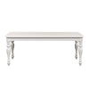 Summer House Rectangular Leg Table in Oyster White