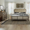 Americana Farmhouse King Shelter Bed, Dresser & Mirror image