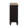 Americana Farmhouse 9 Drawer Dresser in Black